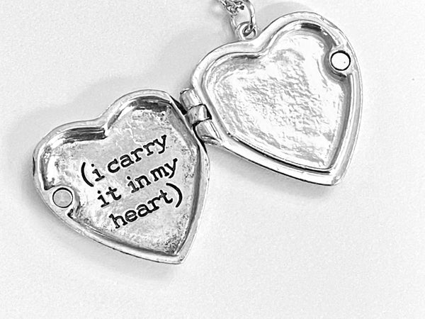 i carry your heart with me Locket Necklace