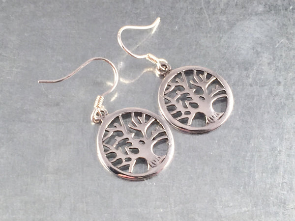 Celtic Tree of Life Necklace, Tree of Life Earrings, Tree of Knowledge, Sterling Silver Pendant, Gift Necklace