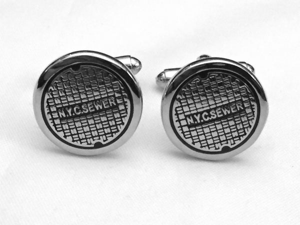 NYC Manhole Cuff Links