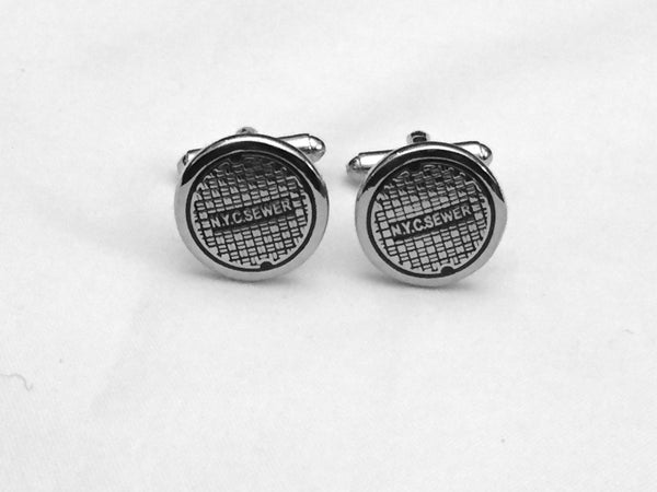 NYC Manhole Cuff Links