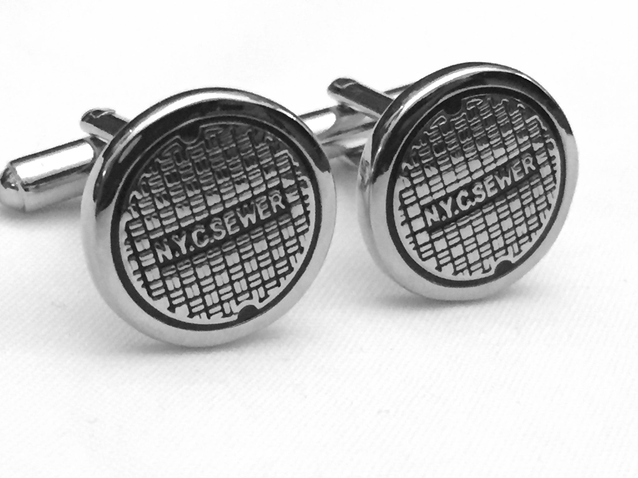 NYC Manhole Cuff Links