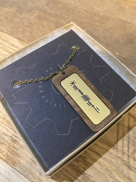 Ogham Necklace Custom Made with a Name or Phrase - Your Choice