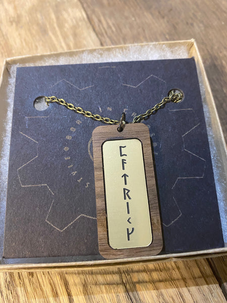 Viking Runes Necklace Custom Made with a Name or Phrase