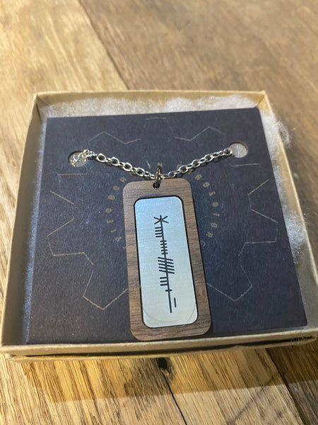 Ogham Necklace Custom Made with a Name or Phrase - Your Choice