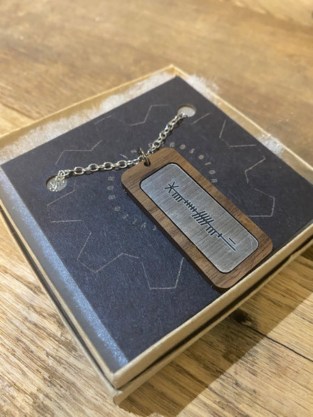 Ogham Necklace Custom Made with a Name or Phrase - Your Choice