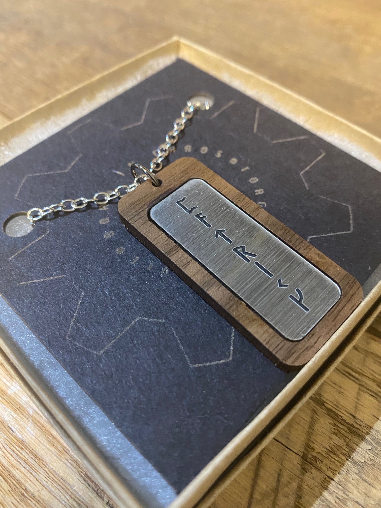 Viking Runes Necklace Custom Made with a Name or Phrase