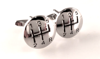Gear Shift Cuff Links, 5 Speed Cuff Links