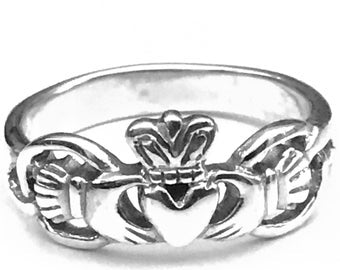 Claddagh Sterling Silver Ring