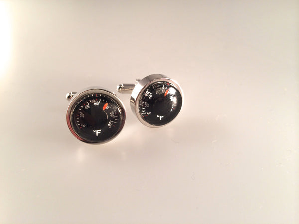 Thermometer Cuff Links, Men's Cuff Links, Wedding Cuff Links, Father's Day Cuff Links