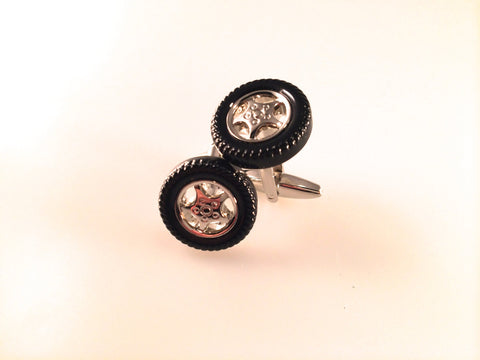 Tire Cuff Links, On the Road Cuff Links Cuff Links, Men's Cuff Links, Wedding Cuff Links, Father's Day