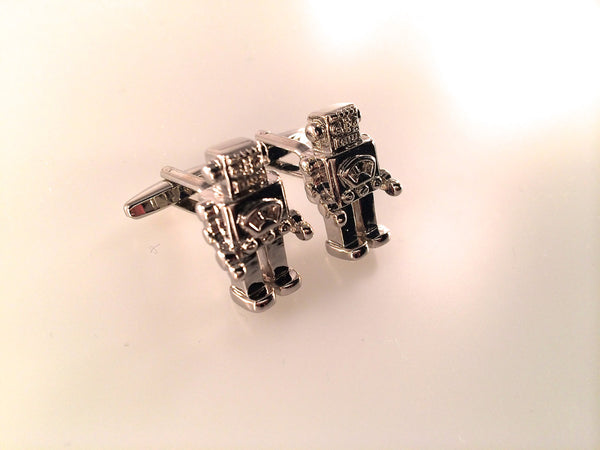 Robot Cuff Links, Robby the Robot Cuff Links, Men's Cuff Links, Wedding Cuff Links, Father's Day Cuff Links