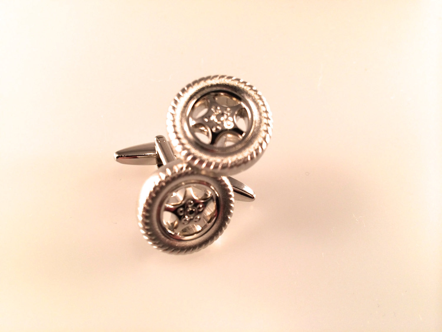 Tire Cufflinks, On the Road Cuff Links,  Car Cuff Links, Men's Cuff Links, Wedding Cuff Links, Father's Day