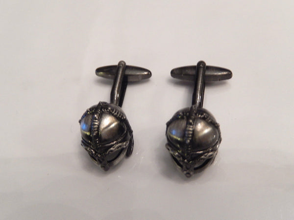 Viking Battle Helmet Cufflinks, War Cufflinks, Wedding Cuff Links, Father's Day Cuff Links, Graduation Gift