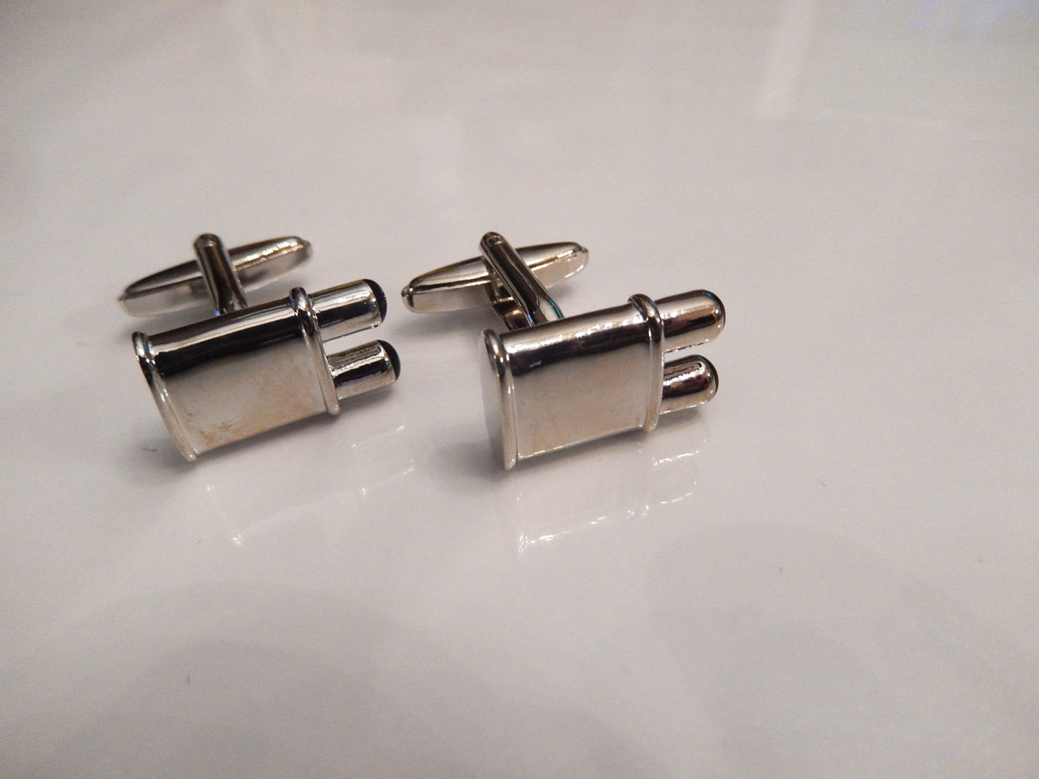 Muffler Cufflinks, On the Road Cuff Links, Exhaust Cufflinks, Men's Cuff Links, Wedding Cuff Links, Father's Day