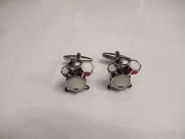 Drum Set Cufflinks, Music Cufflinks, Men's Cuff Links, Wedding Cuff Links, Father's Day