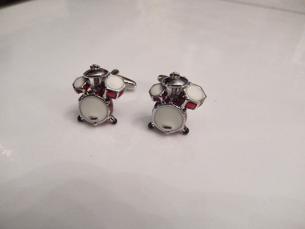 Drum Set Cufflinks, Music Cufflinks, Men's Cuff Links, Wedding Cuff Links, Father's Day