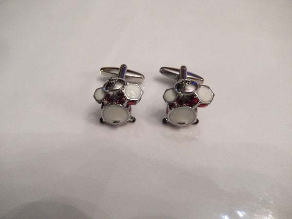Drum Set Cufflinks, Music Cufflinks, Men's Cuff Links, Wedding Cuff Links, Father's Day