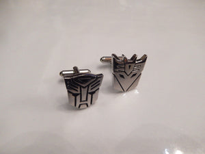 Transformer Cufflinks, Autobot Cufflinks, Decepticon Cuff Links, Wedding Cuff Links, Father's Day, Graduation