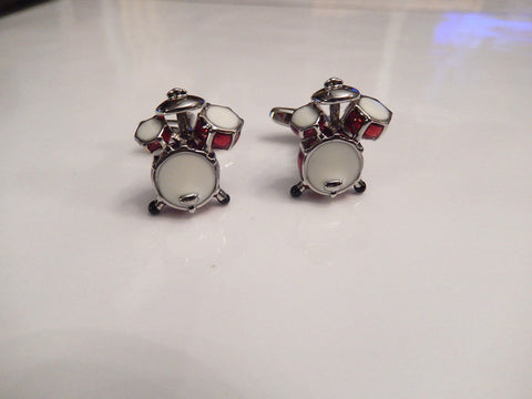 Drum Set Cufflinks, Music Cufflinks, Men's Cuff Links, Wedding Cuff Links, Father's Day