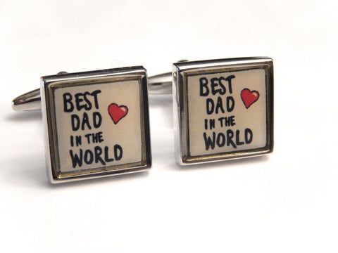 Best Dad in the World Cuff Links