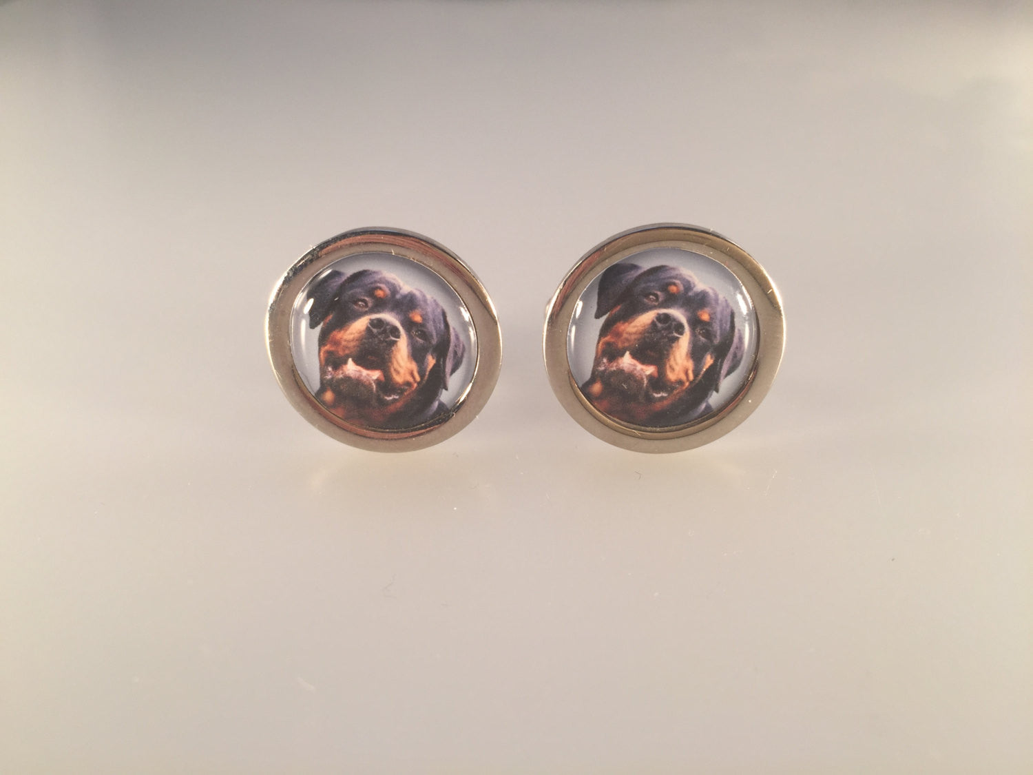 Rottweiler Cufflinks, Dog Lover Cufflinks, Guard Dog Cufflinks, Men's Cuff Links, Wedding Cuff Links, Father's Day, Graduation Gift