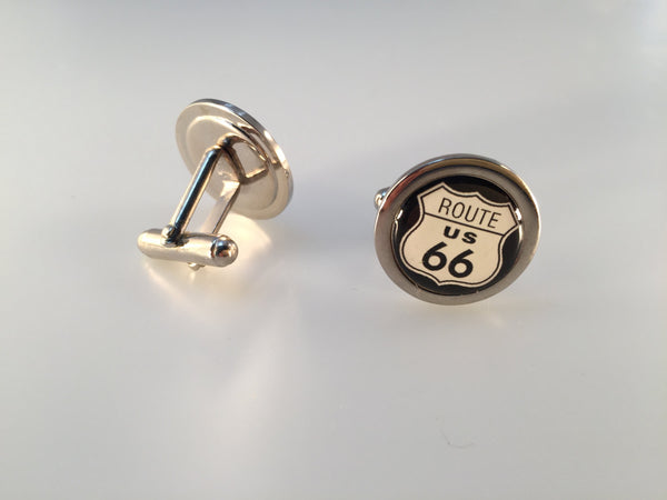 Route 66 Cuff Links, 5 Speed Cuff Links, Car Cuff Links, Men's Cuff Links, Wedding Cuff Links, Father's Day, Graduation Gift