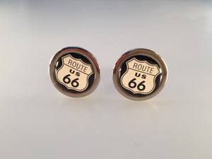 Route 66 Cuff Links, 5 Speed Cuff Links, Car Cuff Links, Men's Cuff Links, Wedding Cuff Links, Father's Day, Graduation Gift