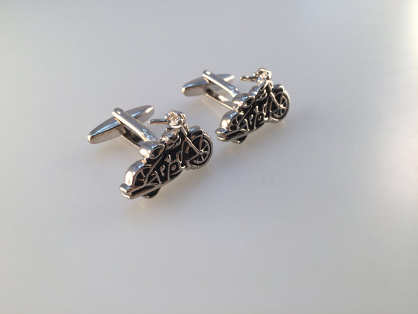 Motorcycle Cuff Links, Chopper Cuff Links, Road Warrior Cuff Links, Men's Cuff Links, Wedding Cuff Links, Father's Day, Graduation Gift