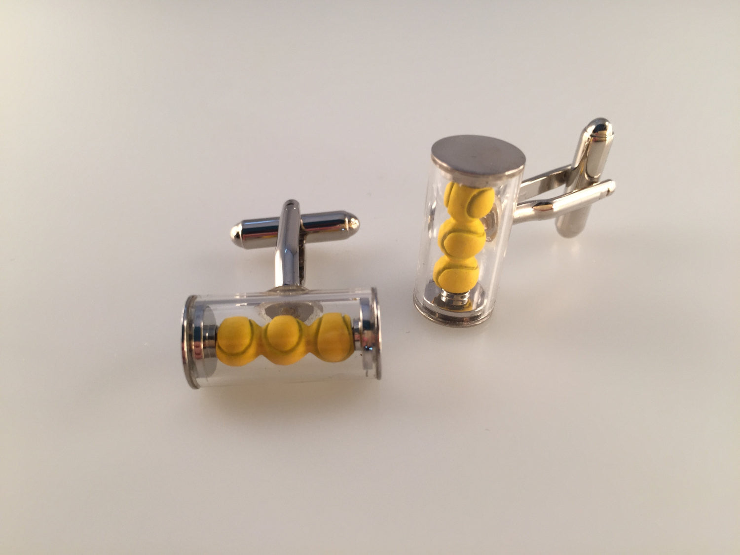 Tennis Cuff Links, Tennis Ball Cufflinks, Men's Cuff Links, Wedding Cuff Links, Father's Day, Graduation