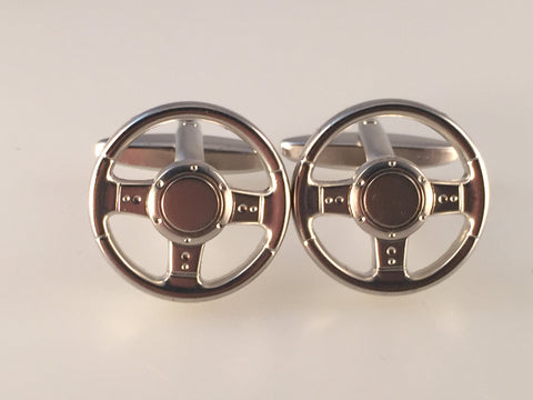 Steering Wheel Cufflinks, Driving Cuff Links, Car Cuff Links, Men's Cuff Links, Wedding Cuff Links, Father's Day, Graduation Gift