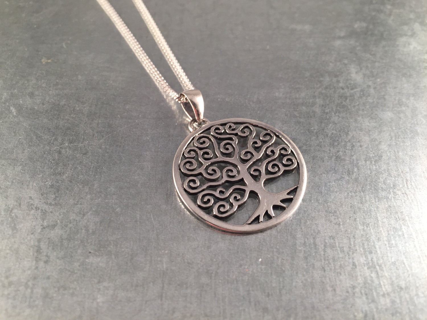 Tree of Life Necklace, Tree of Life, Tree of Knowledge, Sterling Silver Pendant, Gift Necklace