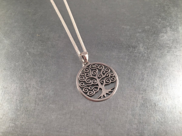 Tree of Life Necklace, Tree of Life, Tree of Knowledge, Sterling Silver Pendant, Gift Necklace