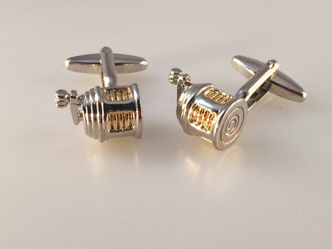 Fishing Reel Cuff Links, Fishing Cuff Links, Deep Sea Cuff Links, Men's Cuff Links, Wedding Cuff Links, Father's Day, Graduation Gift