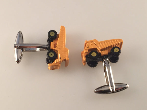 Dump Truck Cufflinks, Truck Cufflinks, Construction Truck Cuff Links, Men's Cuff Links, Wedding Cuff Links, Father's Day, Graduation Gift