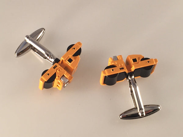 Steamroller Truck Cufflinks, Construction Truck Cuff Links, Men's Cuff Links, Wedding Cuff Links, Father's Day, Graduation Gift