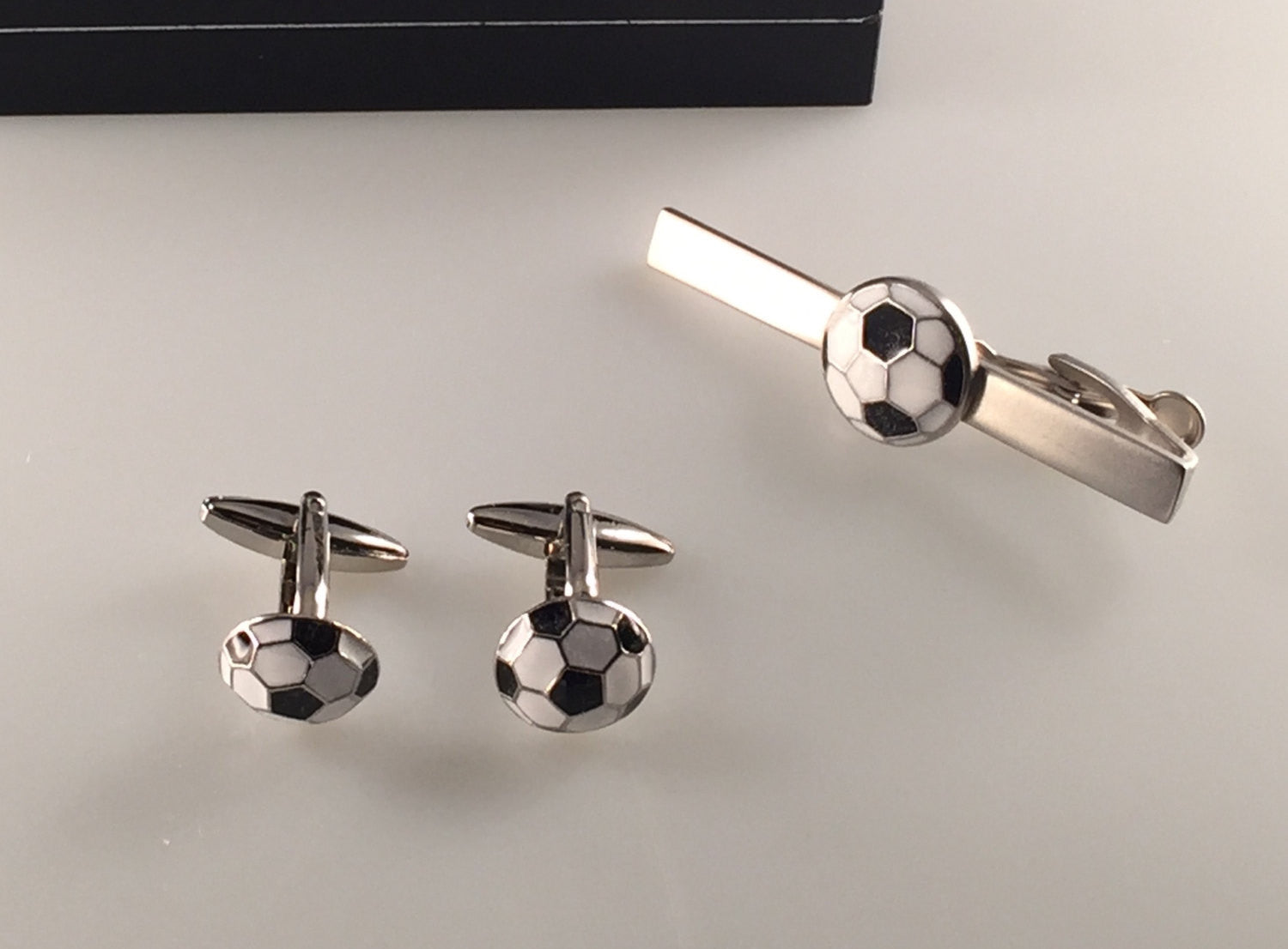 Soccer Cuff Links, Football Cufflinks, Men's Cuff Links, Soccet Tie Bar, Wedding Cuff Links, Father's Day, Graduation