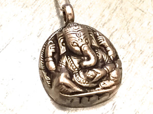 Ganesha Necklace, Ganesha, Jewelry, Sterling Silver, Spiritual Necklace, Nepalese Jewelry,Tibetan Jewelry