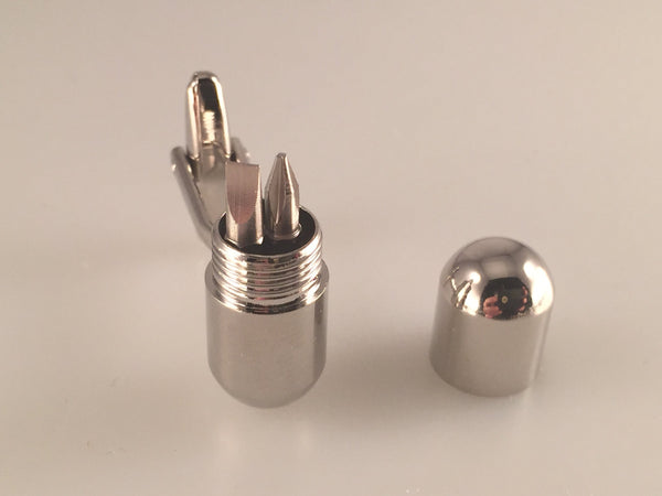 Screwdriver Cuff Links, Tool Cuff Links, Capsule Cuff Links, Men's Cuff Links, Wedding Cuff Links, Father's Day, Graduation Gift