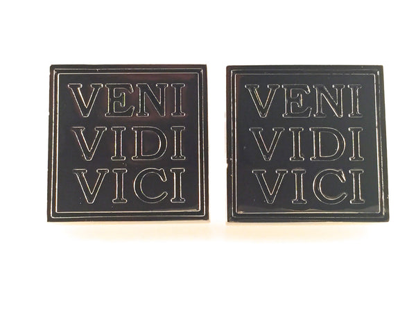 Veni Vidi Vici Cuff Links, Julius Caesar Cufflinks, Men's Cuff Links, Wedding Cuff Links, Father's Day, Graduation Gift