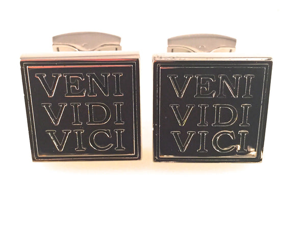 Veni Vidi Vici Cuff Links, Julius Caesar Cufflinks, Men's Cuff Links, Wedding Cuff Links, Father's Day, Graduation Gift
