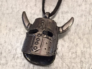 Viking Helmet, Great Warrior Necklace, Medieval Jewelry, Medieval Necklace, Helmet Charm, Helmet Pendant, Dark Ages,